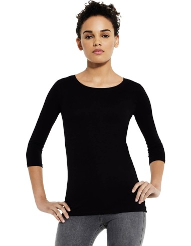 E-EP07-WOMEN'S 3/4 SLEEVE STRETCH T-SHIRT